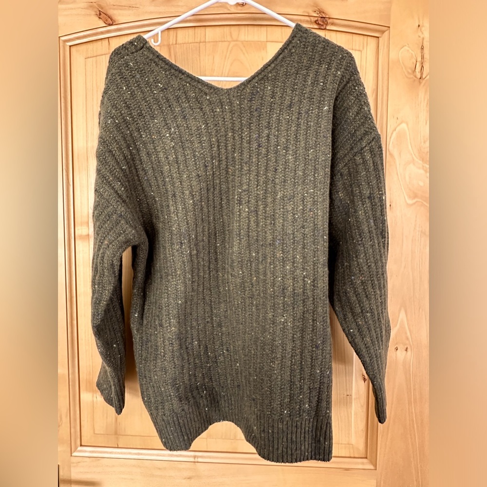Deep V neck sweater